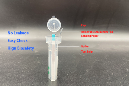 World First IVD Creative Test Pattern---Sealing Tube Test Strip for Veterinary Diagnostic