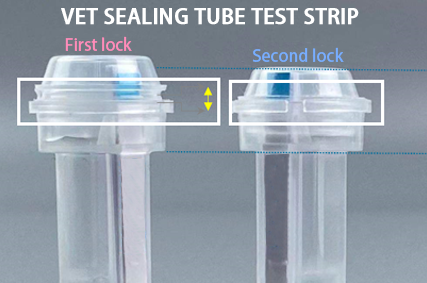 World First IVD Creative Test Pattern---Sealing Tube Test Strip for Veterinary Diagnostic