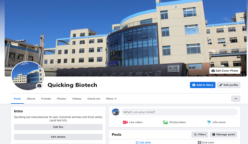 Quickingbio Facebook Page Put Into Use