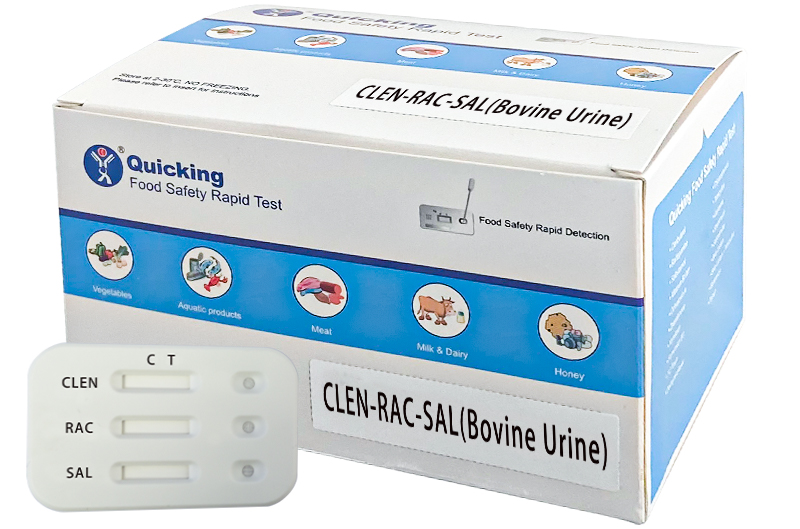 CLEN+RAC+SAL(Bovine Urine) Triple Rapid Test ( W81100-2-2 )